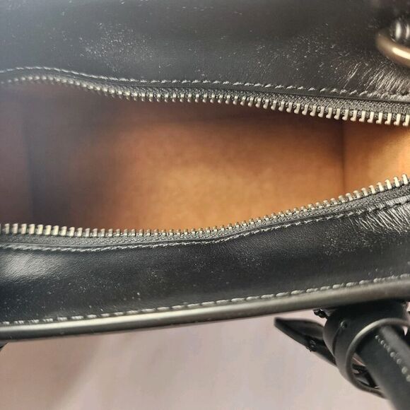 NWT COACH CP081 Andrea Carryall Shoulder Bag Black V2 - Picture 7 of 7